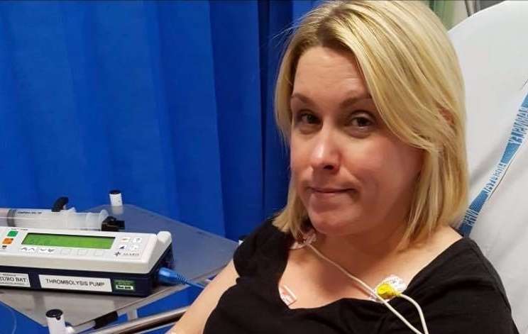 PIcture of Nicola giving a one year on update