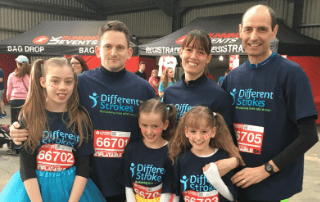 Picture of Amy fundraising after surviving a stroke at just 34