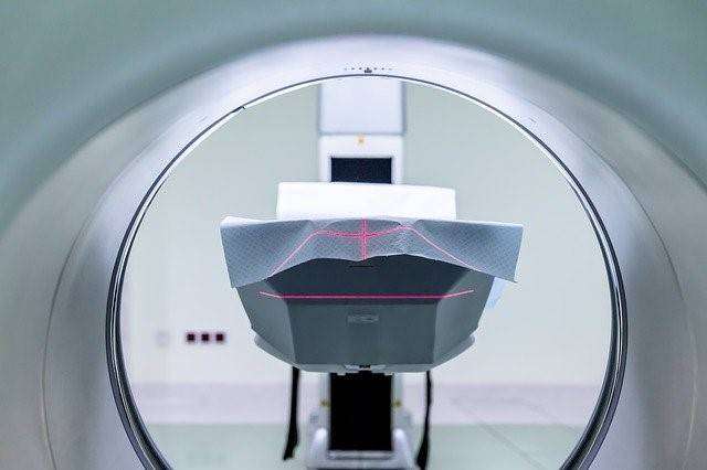 Picture of a MRI about to be taken