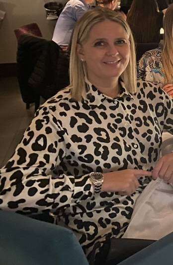 Picture of Karen on the night of her stroke