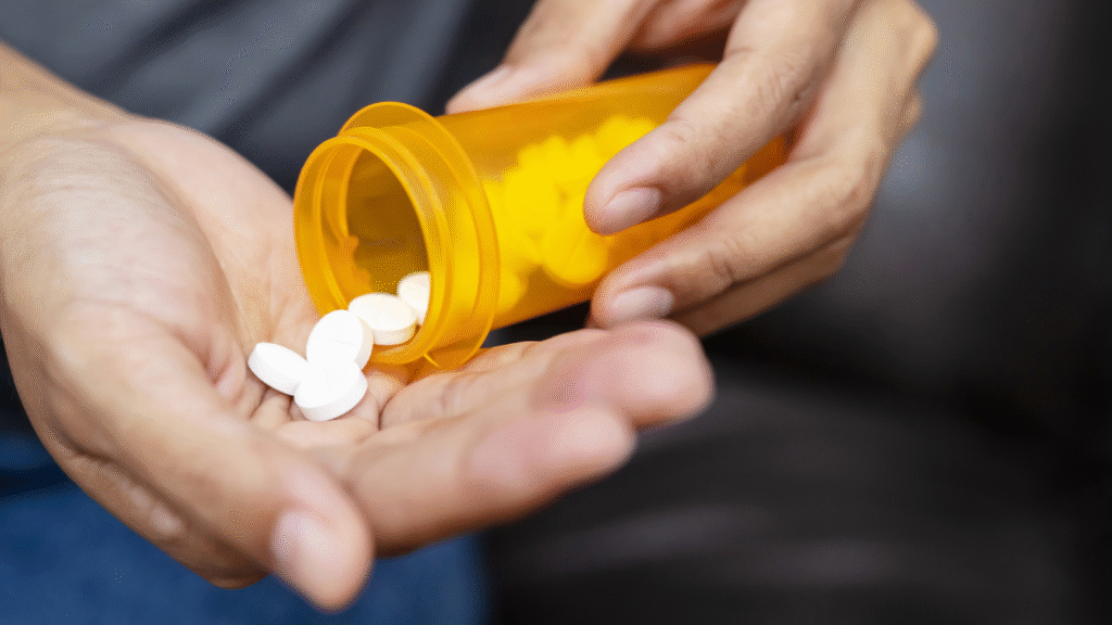 Featured image for Different Research project showing a stroke survivor using medication to help their recovery