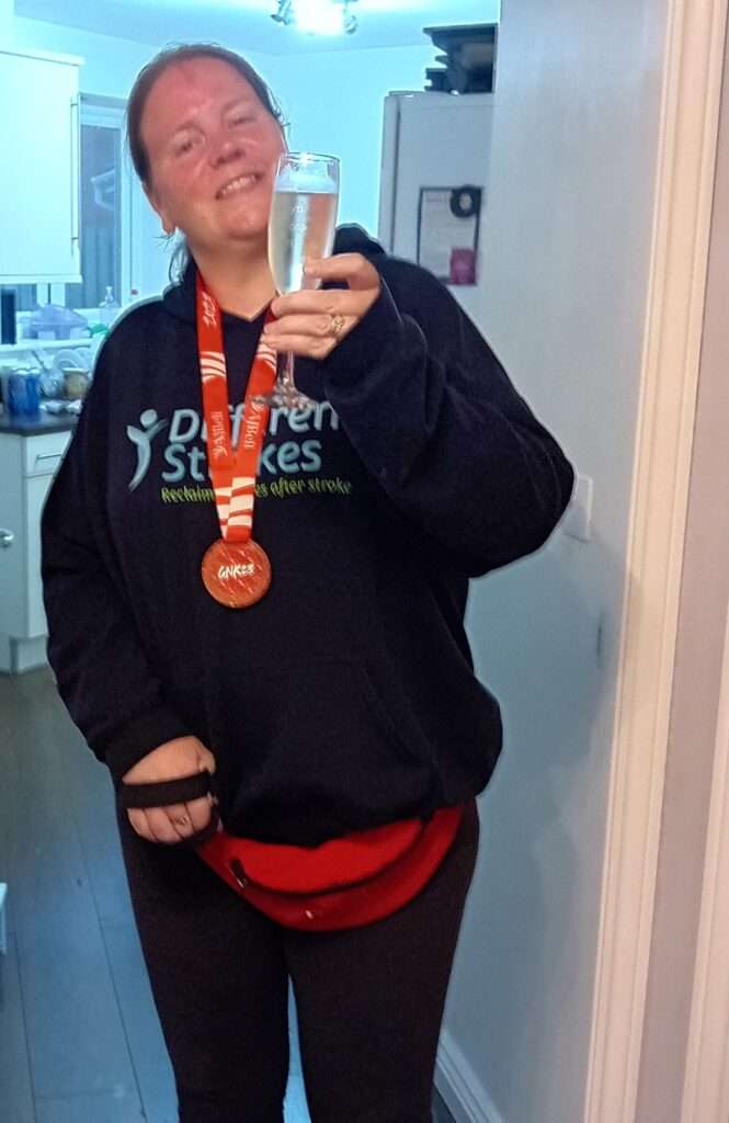 Picture of Karlyn who survived an ischaemic stroke at 37 fundraising for Different Strokes