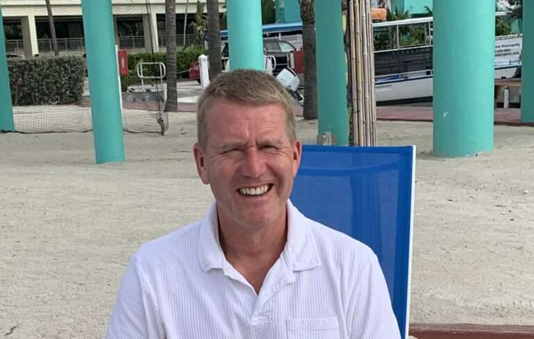 Picture of James who survived a haemhorrhagic stroke at just 47