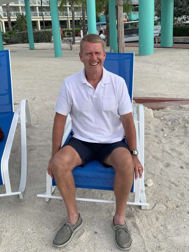 Picture of James who survived a haemhorrhagic stroke at just 47
