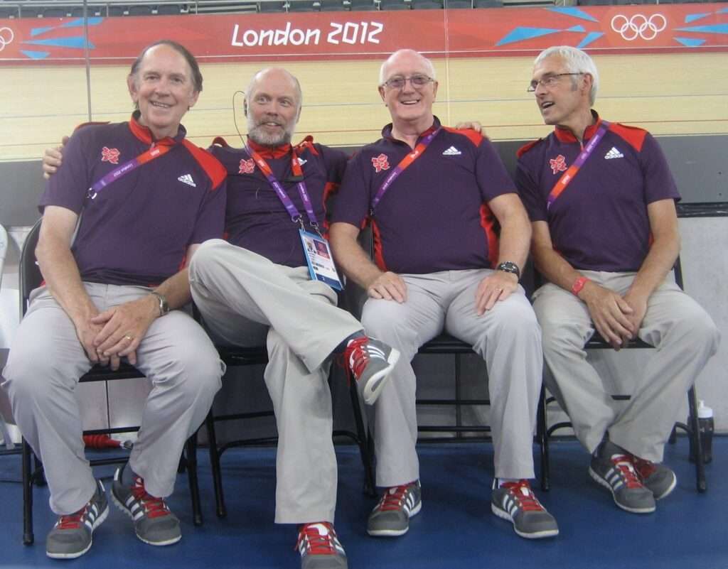 Picture of William who survived a stroke at 64 with friends