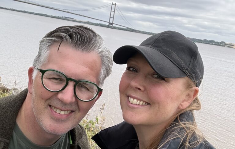 Picture of Ian who had two ishchaemic strokes at 52 with his wife Claire
